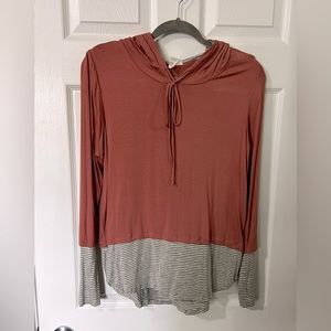 Dusty rose light weight hoodie